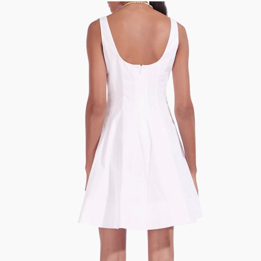 New STAUD MINI WELLS DRESS WHITE - Picture 9 of 14
